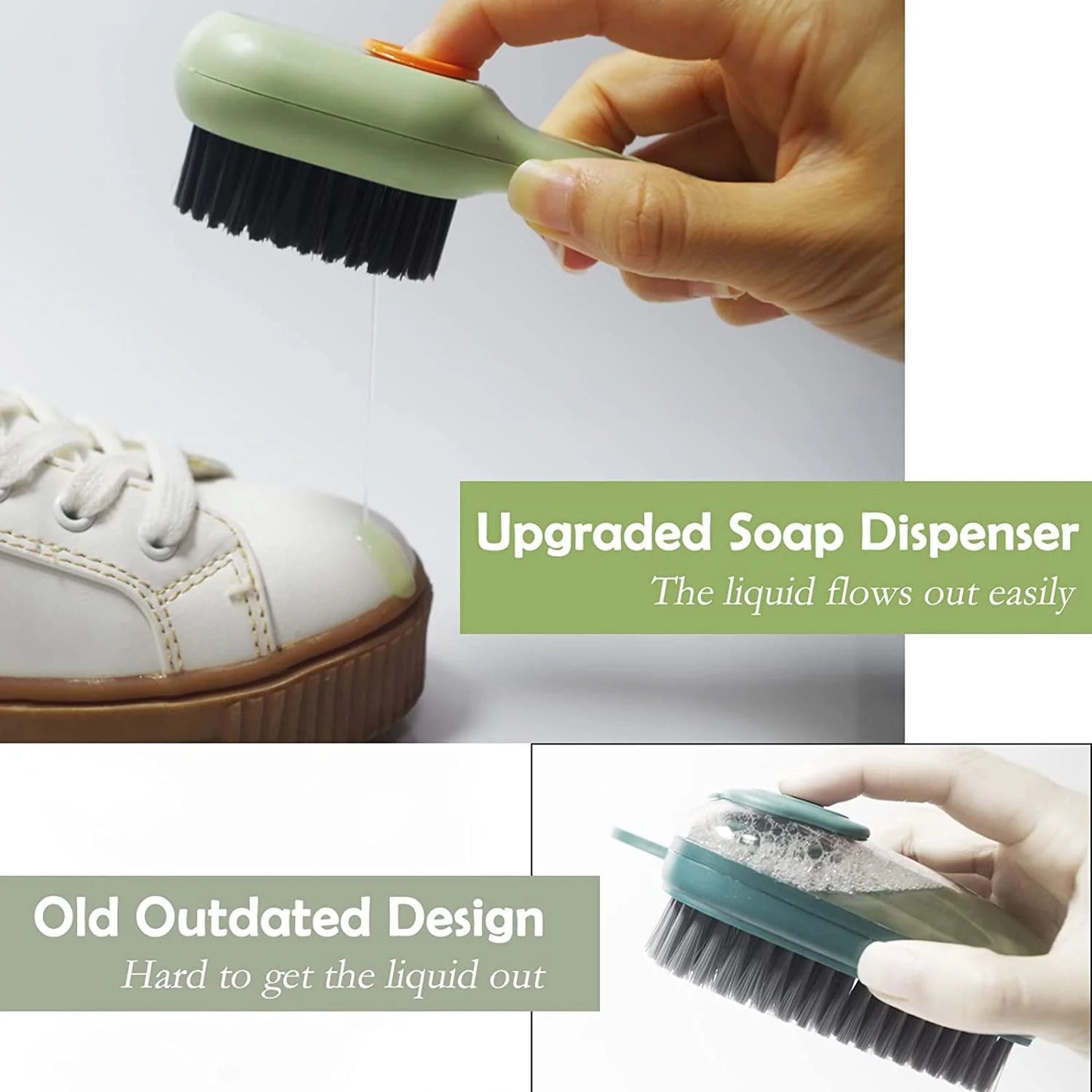 2-in-1 Multifunctional Scrubbing Brush – Deep Cleaning Made Easy! (Pack of 2)