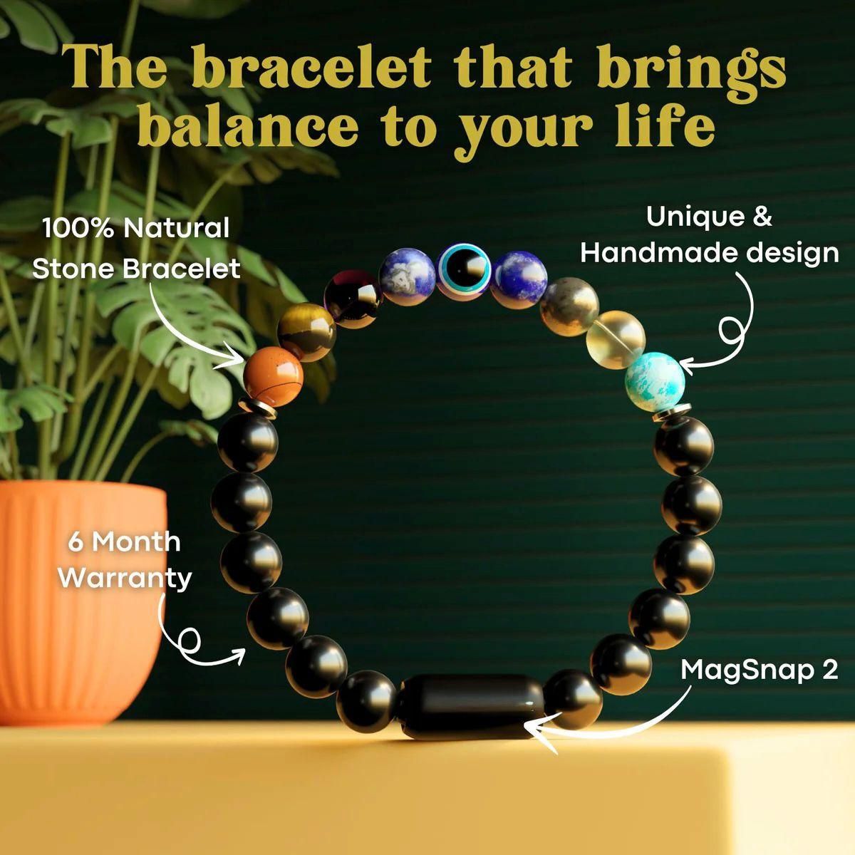 Super 9 Chakra Money Magnet Bracelet – Manifest Wealth & Fortune